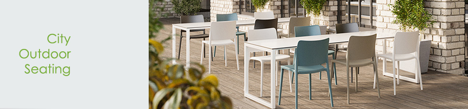 City Outdoor Dining Benches
