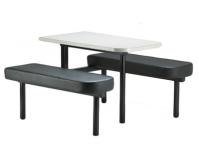 CU42 - Fast Food Canteen Bench Dining Unit