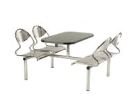 CU45C - Fast Food Canteen Dining Unit (chrome seat)